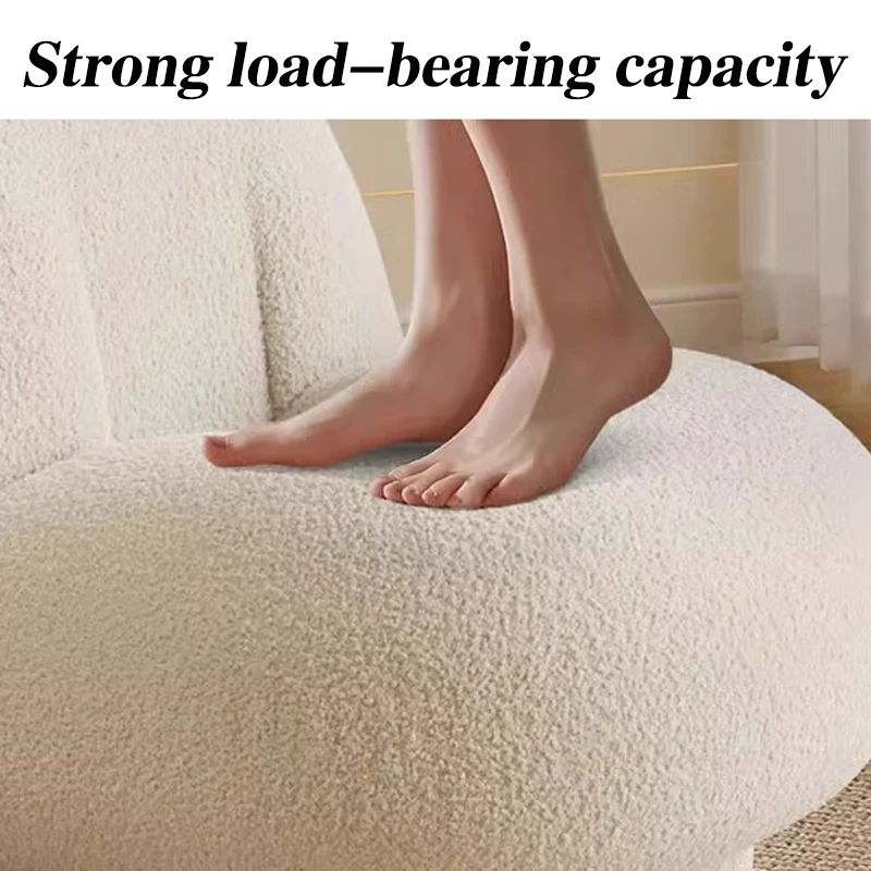 أرائك غرفة المعيشة الاسكندنافية لشخص واحد أريكة فردية أرائك مريحة دوارة لغرفة النوم كرسي استرخاء أثاث غرفة جمالية #4