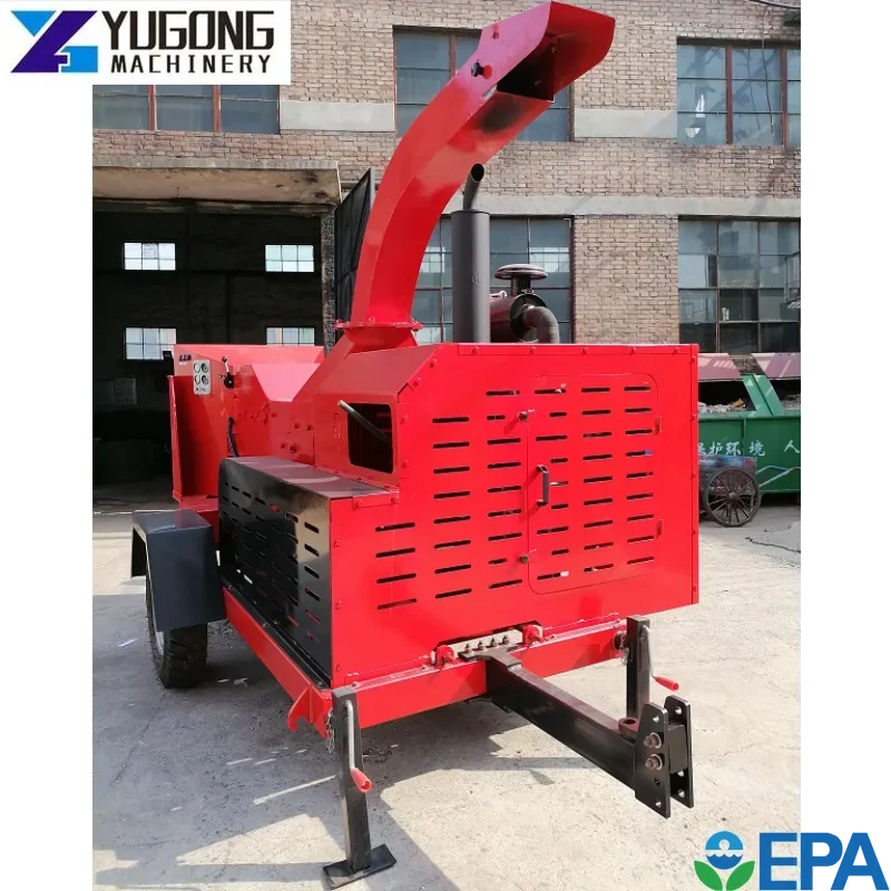 YG Factory Small Sawdust Wood Crusher Tree Branch Shredder Wood Chipper Machine Portable Fire Wood Crushing Equipment for USA