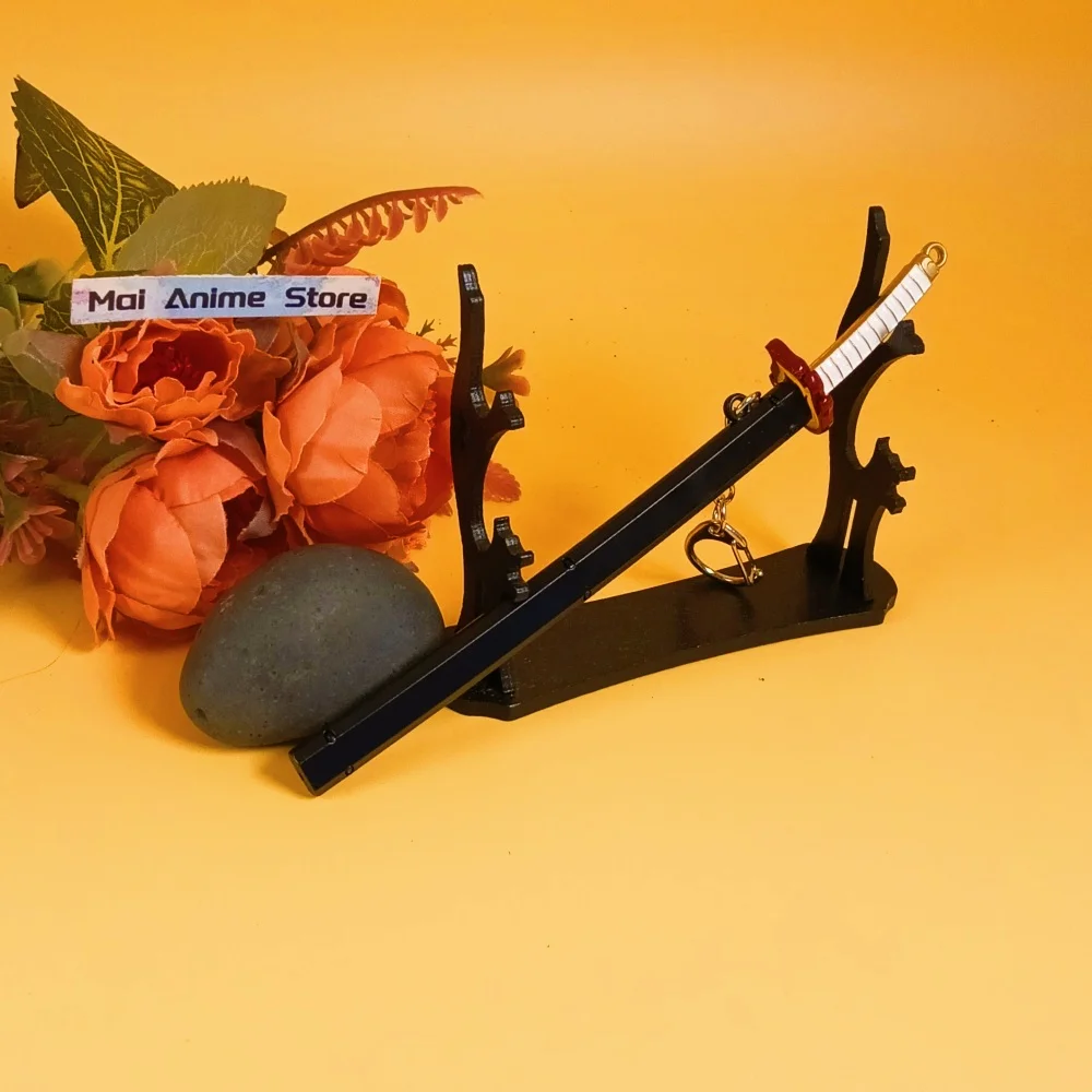 6-calowa Metalowa Mini Katana Prawdziwa Ostrze Katany Nóż Ninja Figurka Oryginalny Żelazny Miecz Anime Samurajski Miecz Dekoracja Niedoładowana Zabawka Prezent