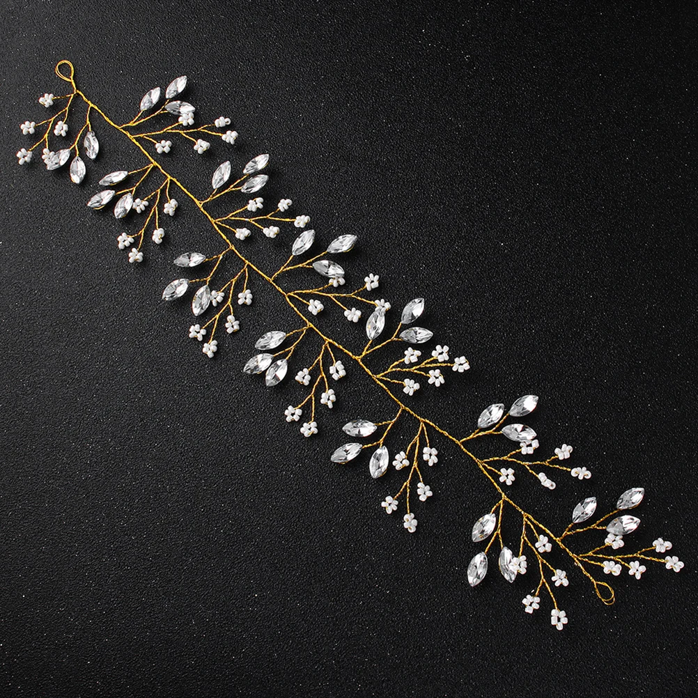 

Pearl Hair Accessories Rhinestone Decoration Wedding Party Prom Bridal Headpiece Smooth No Snags Comfortable Clips