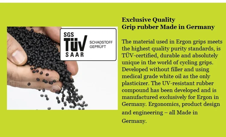 ERGON Fahrradgriffe aus Gummi, MTB-Griffe mit Klemmhalterung, Ergonomisch, Rutschfest, Stoßdämpfend, Lock-On-Enden, Mountainbike-Griffe – Detail 36