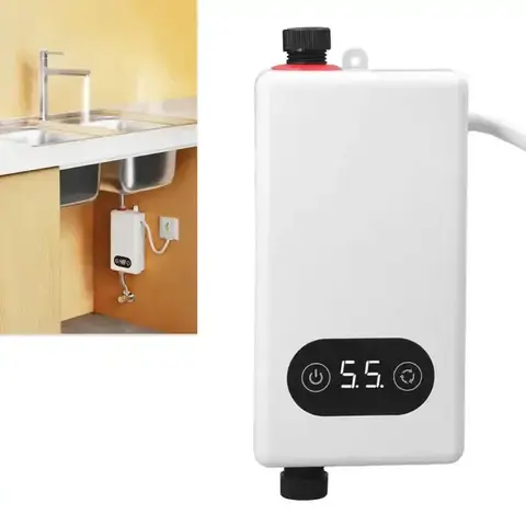 4500W 전기 온수기 미니 Tankless 순간 온수기 주방 욕실 샤워 온수 빠른 난방 4500W 전기 온수기 미니 Tankless 순간 온수기 주방 욕실 샤워 온수 빠른 난방