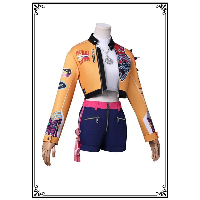 CSP1 en STOCK KPop Demon Hunters disfraz de Cosplay Rumi conjunto completo uniformes trajes de Cosplay Rumi HUNTR/X disfraz de Cosplay Rumi @ 1