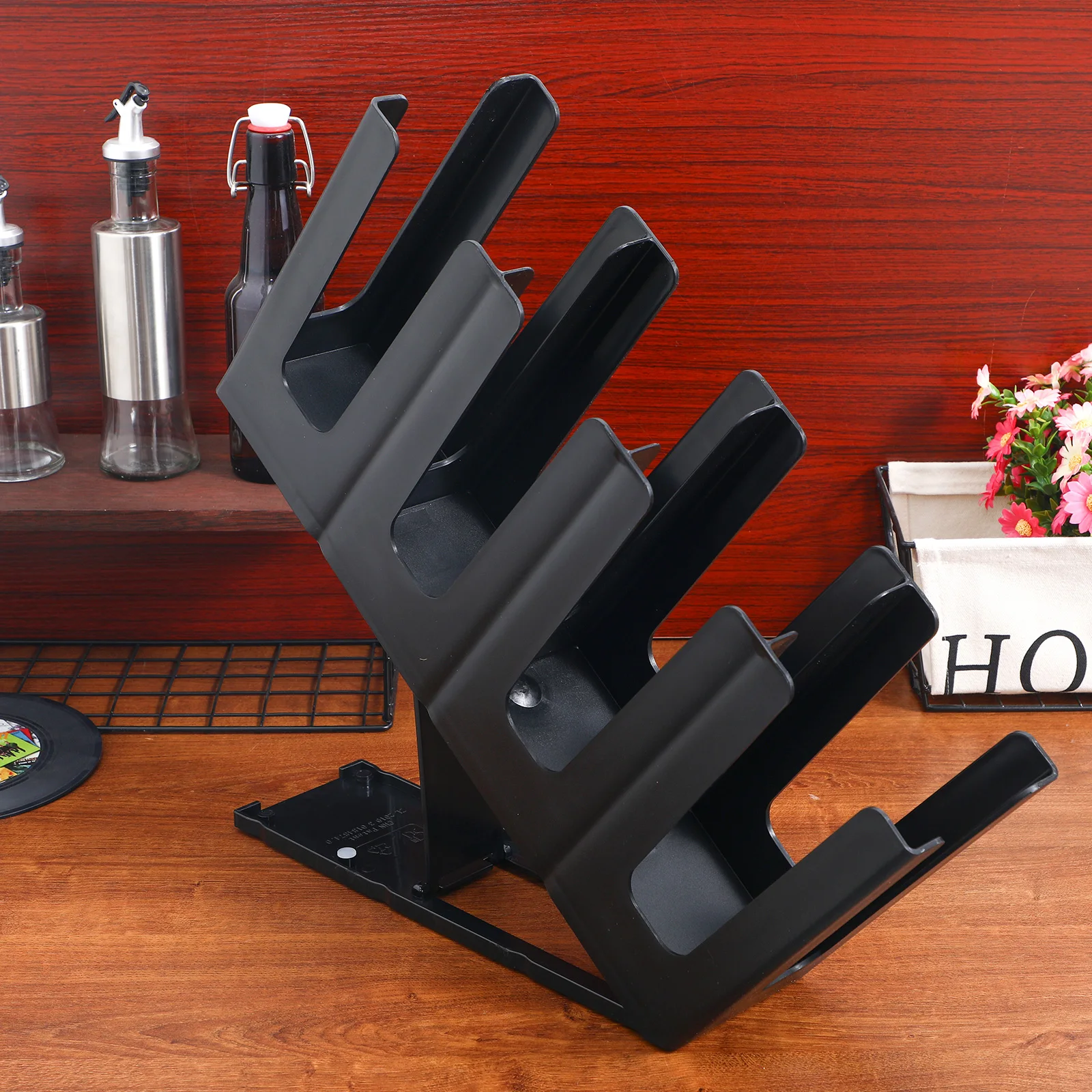 

Adjustable Cup Holder Restaurant Organizer Coffee Shop for Shops Desk Portable Paper Storage Rack Ceramics