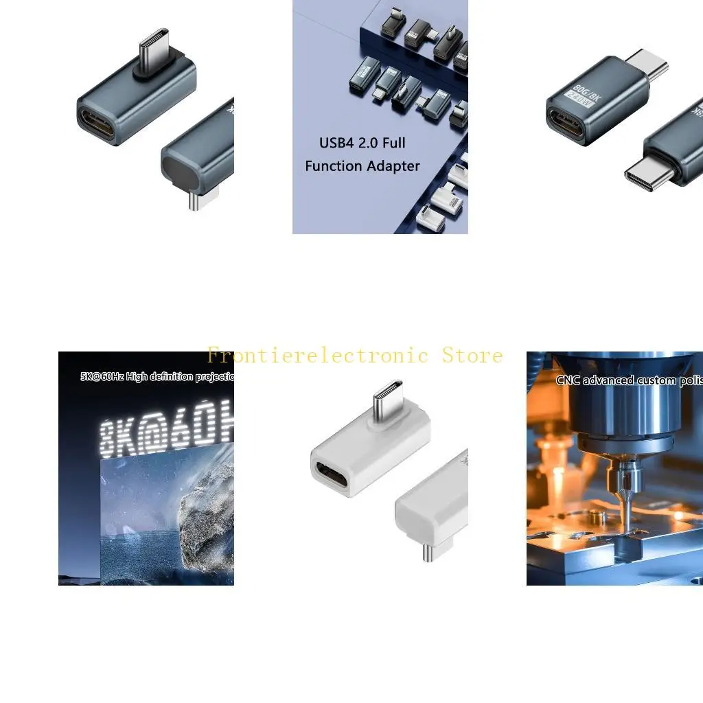 G8DB USB Type C Adapter 240W 80Gbps 8K@60Hz for Thunderbolt4/5 Devices for Efficient Data Transfer