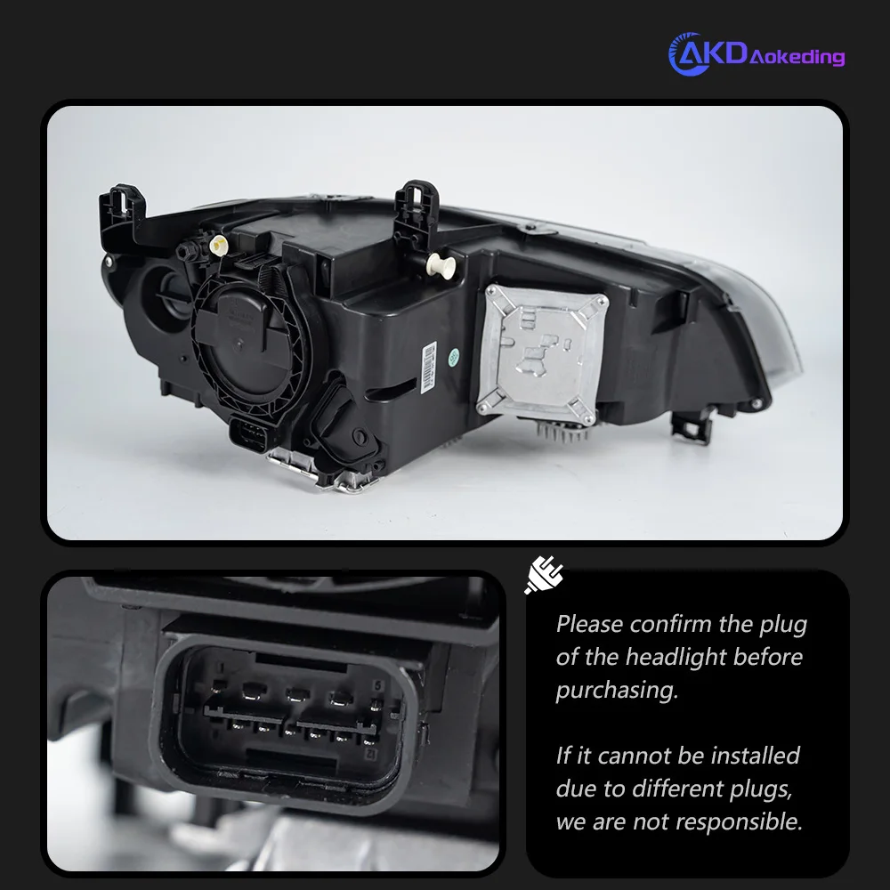 

Автомобильные фары AKD для BMW X5 E70, светодиодные фары, линзы проектора 2007-2013, ангельский глаз, DRL, сигнальные фары, автомобильные аксессуары