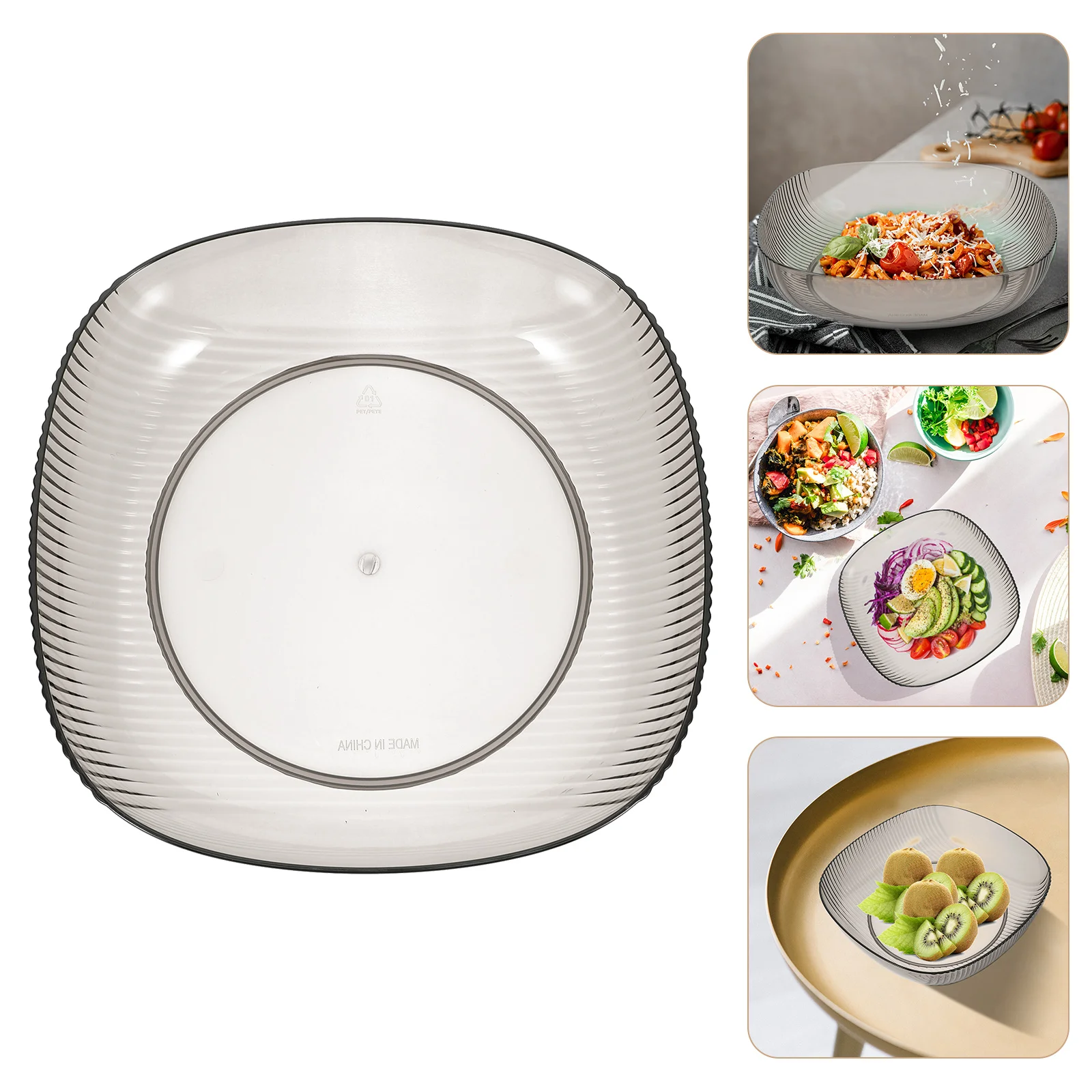 

Fruit Bowl Stylish Household Salad Bowl Multi-Function Snack Container Convenient Home Kitchen Accessory Home Accessory