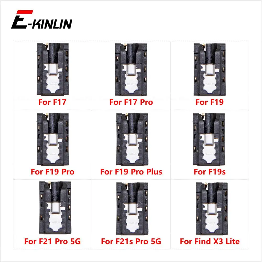 Ear Earphone Jack Audio For OPPO F17 F19 F19s F21 F21s Pro Plus Find X3 Lite 5G Headphone Port Connector Repair Parts