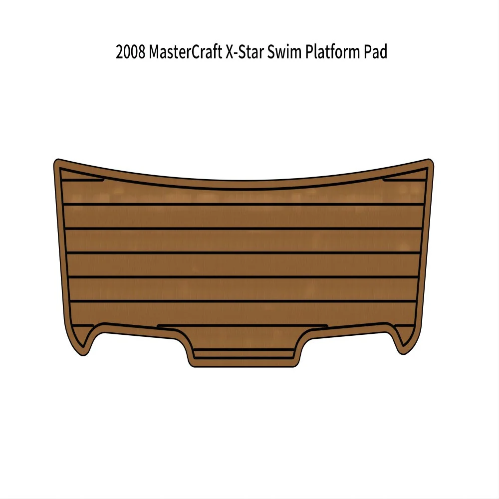 

2008 MasterCraft X-Star Swim Platform Pad Boat EVA Foam Faux Teak Deck Floor Mat Backing Self Adhesive SeaDek Gatorstep Style