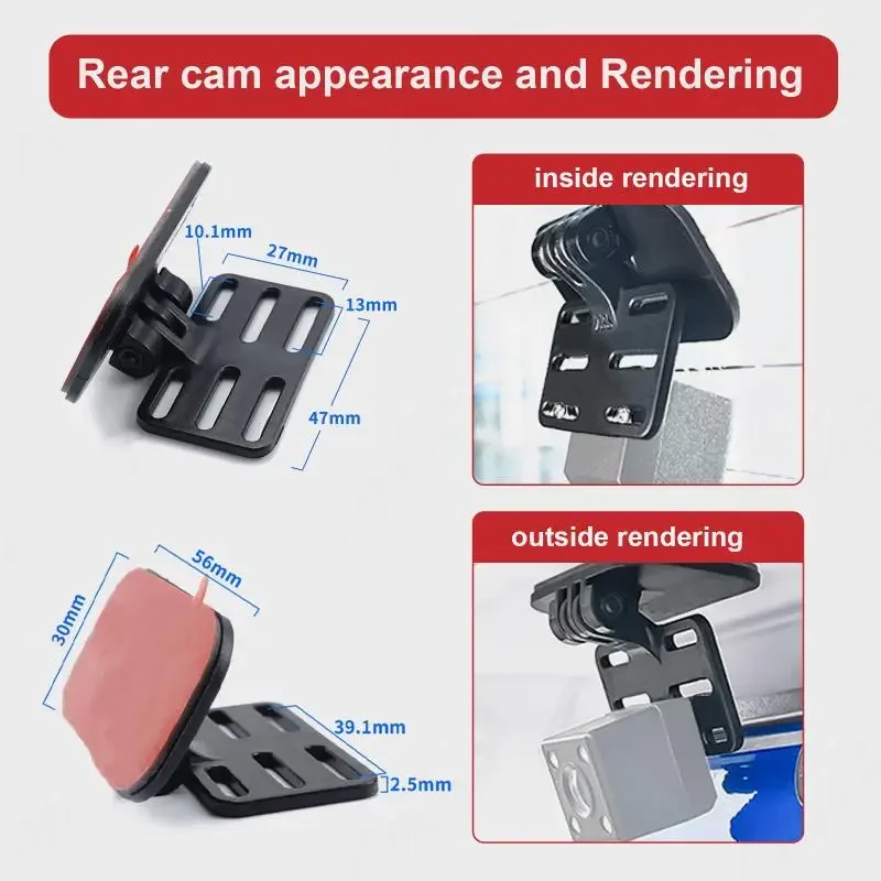 Car Rear View Camera Bracket Dash Mirror Mount Holder for Backup Reverse Cameras Automobile Dashboard Rearview Mirror Support