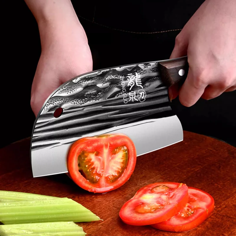 1PC Forged kitchen knife, household specific cutting knife, slicing knife, kitchen cutting dual-purpose bone cutting knife U9195