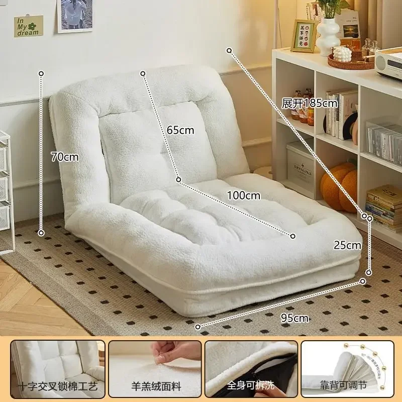 Lazy Sofa Bedroom Balcony Single Person Folding Double Person Tatami Sofa Bed Living Room Furniture Freeshipping