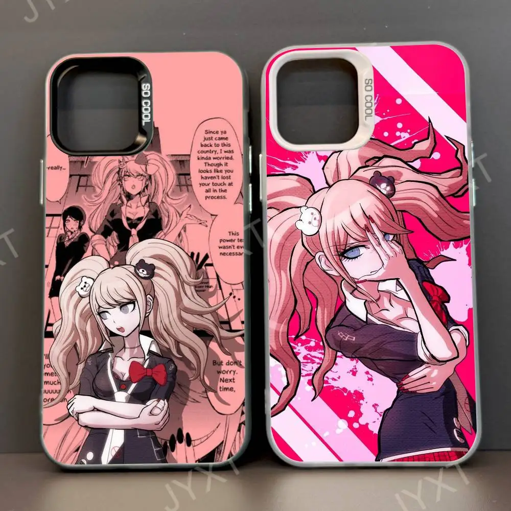 حافظة هاتف دانغانرونا شياكي نانامي لهاتف أبل 11 12 13 14 15 16Pro Max Plus حافظة هاتف مطلية