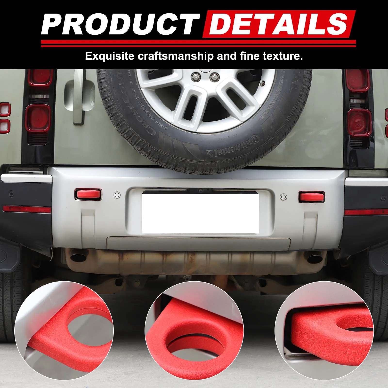 

For Land Rover Defender 2020+ rear trailer ring protective case Car trailer hook outer protective case Wear protection parts Rub