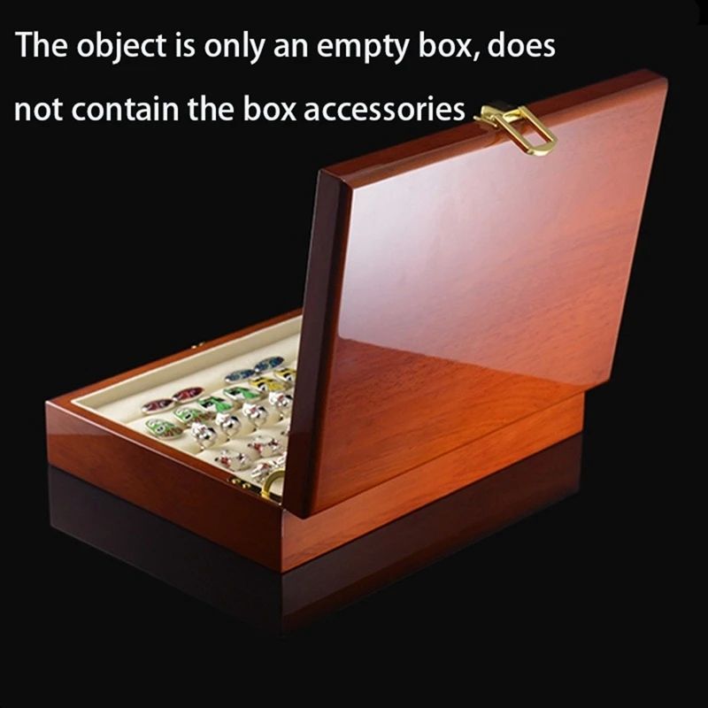 Glass Cufflinks Box 20-30Pairs Capacity Rings Jewelry Box Jewelry Display Box For Men