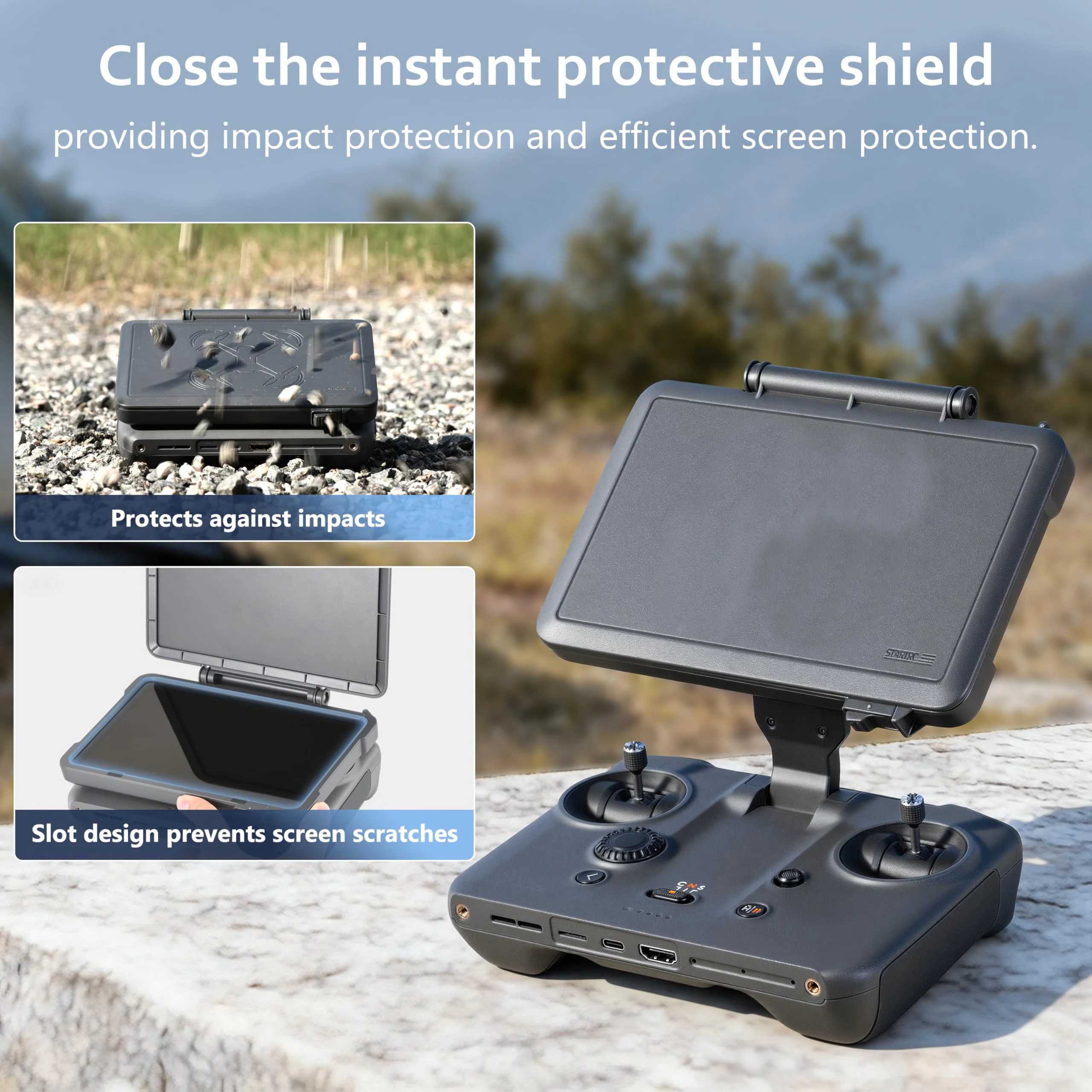 Displayschutzfolie für DJI Mavic 4 RC Pro 2 Fernbedienung Sonnenschutz Silikonhülle Controller-Displayschutz Zubehör – Detail 6