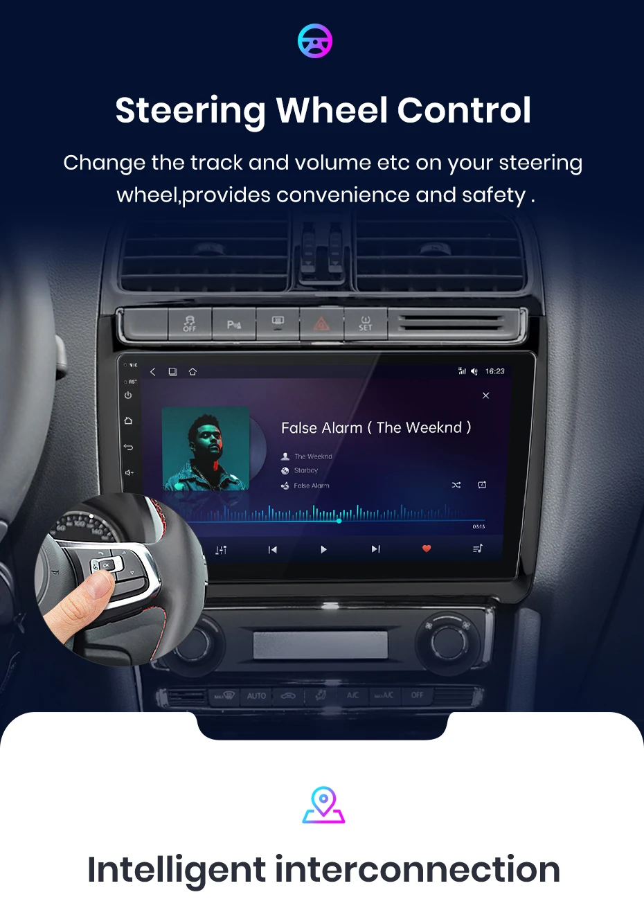 Junsun drahtlose carplay android auto autoradio für vw volkvolkswagen polo 5 gps intelligente systeme tereo multimedia autoradio – Detail 13