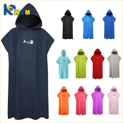 Quick-drying changing robe Quick Dry Bathrobe Hooded Absorbent Bath Towel Swimming & Fitness Super Absorbent Bathrobe