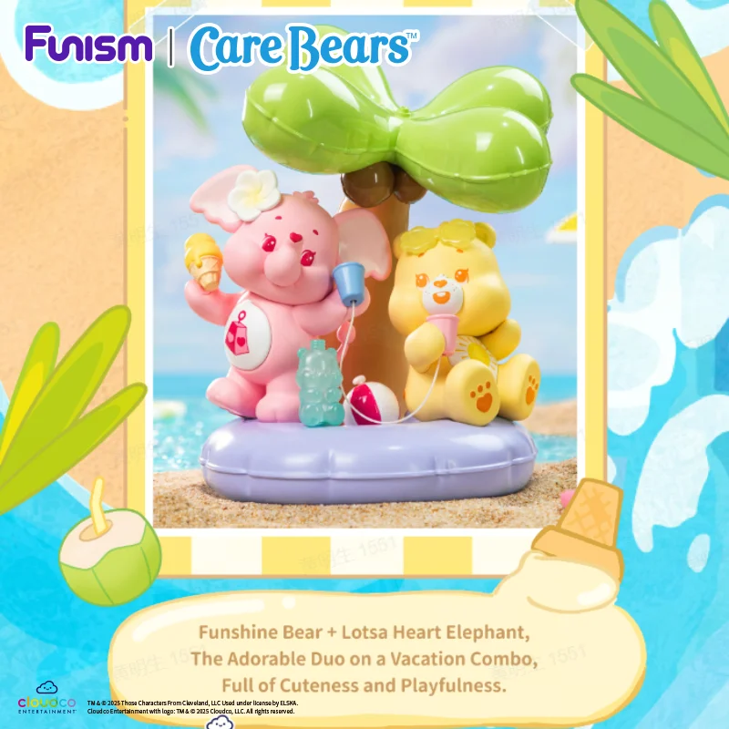 FUNISM Care Bears Friendship Series الشكل عطلة صندوق أعمى عمل الشكل لعبة هدية للأطفال جامعي سلسلة أرقام العمل