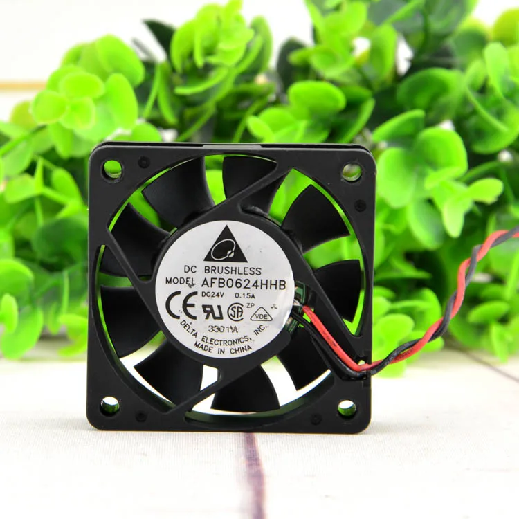 2 Fios Inverter BALL Ventilador, AFB0624HHB, 24V, 0.15A, 6cm, 6015