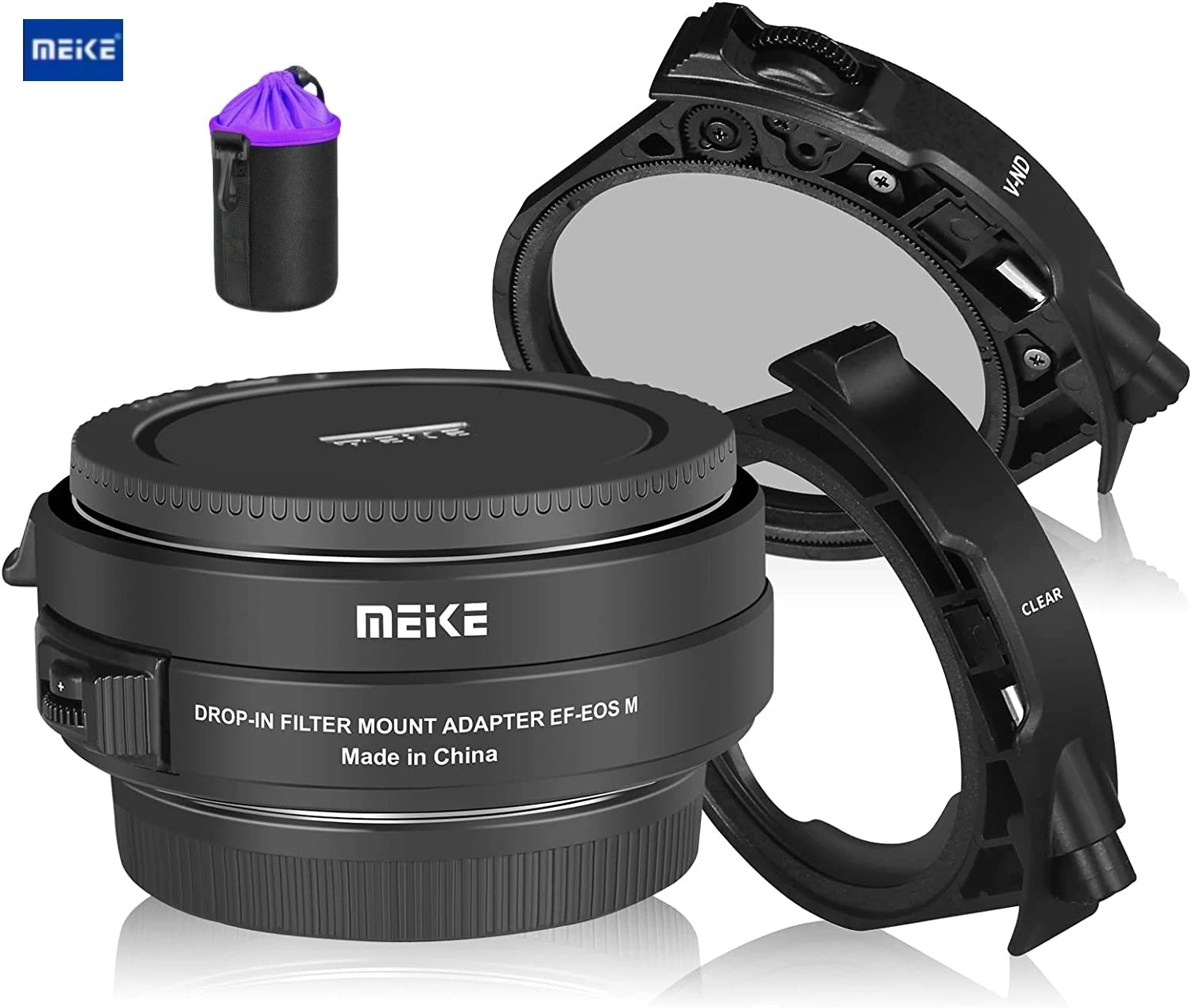 

Адаптер объектива Meike Φ AF с фильтром ND и УФ-фильтром для объектива Canon EF к EOS M M2 M3 M5 M10 M50 M50II M100 M200