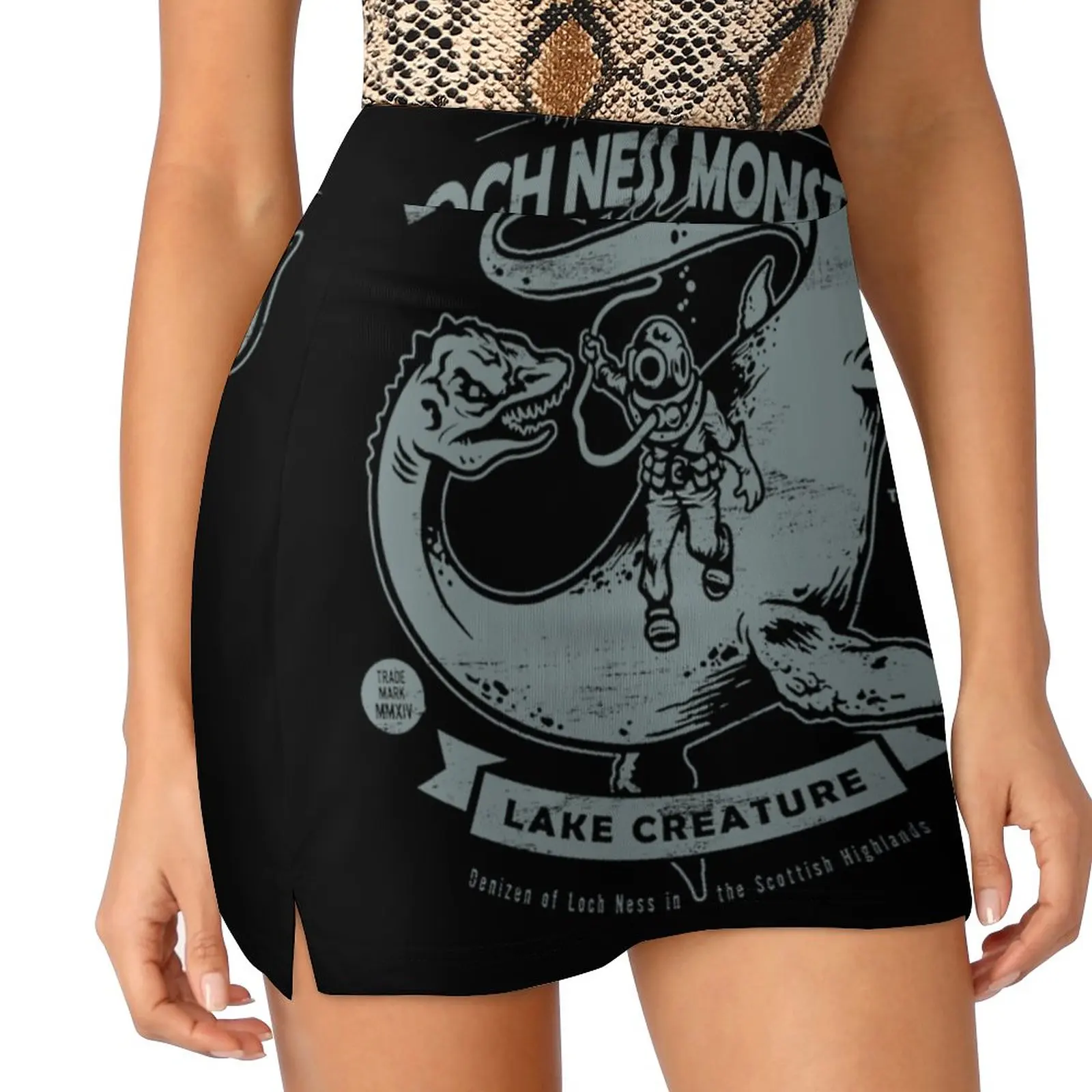 Lochness Monster-Cryptids Club Case File #200 Rok Wanita Rok Estetika Fashion Baru Rok Pendek Cryptid Cryptids Monster