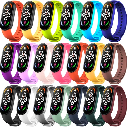 Correa de silicona para Xiaomi Mi Band 7 6 correas de reloj Miband6 NFC pulsera de repuesto de alta calidad correa mi band 7 6 3 4 5 bandas