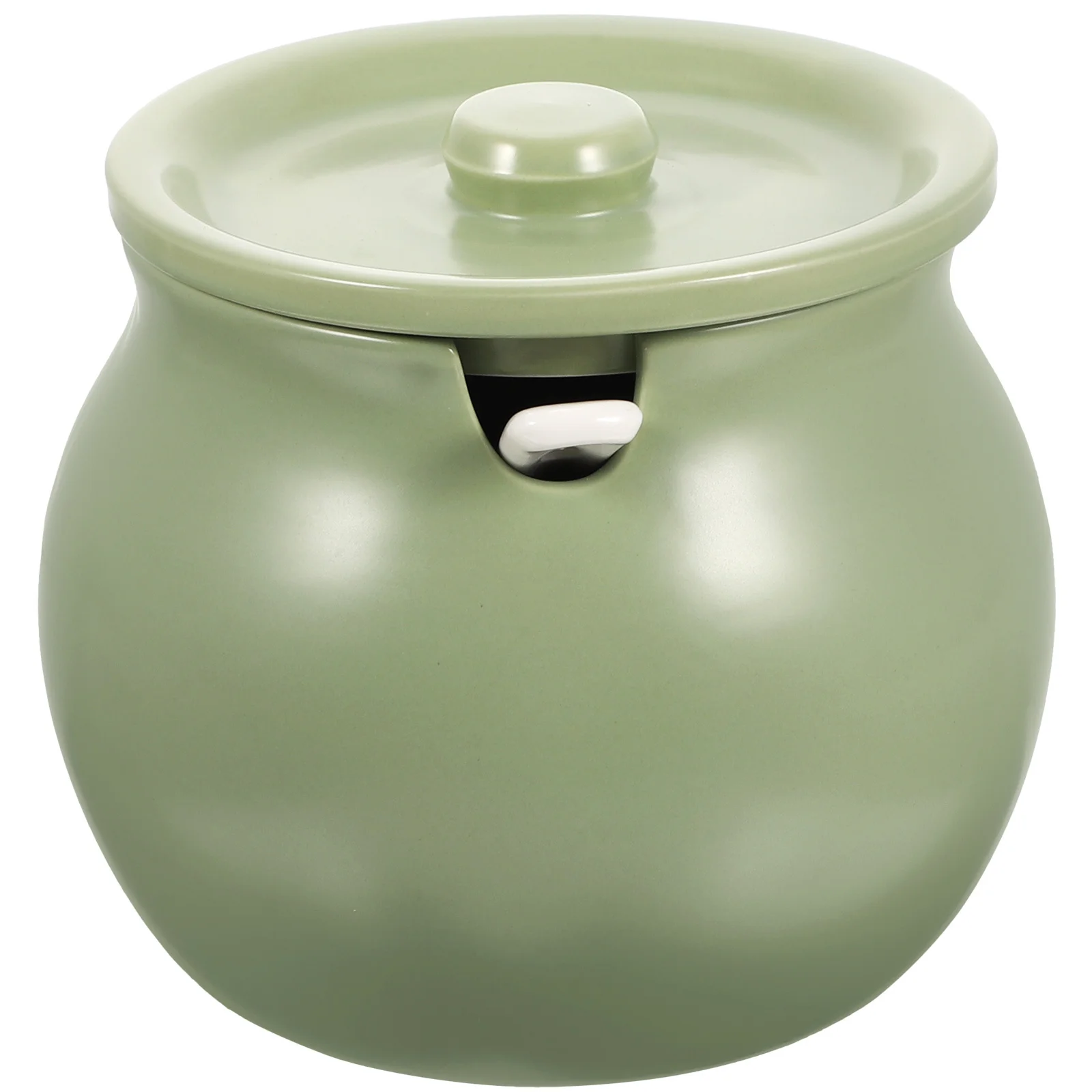 

1Set High Temperature Resistant Condiment Jar Ceramic Lard Holder Large Capacity Kitchen Storage Container for Coffee Beans