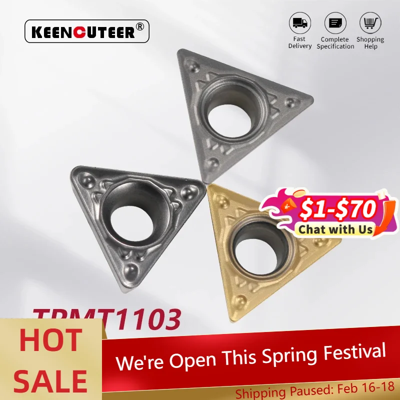 

TPMT110304-HQ KT60 KT6020 TPMT110308 KT60 карбидная вставка для Cermet STUPR/L внешний токарный инструмент лезвие токарные части ЧПУ Резак