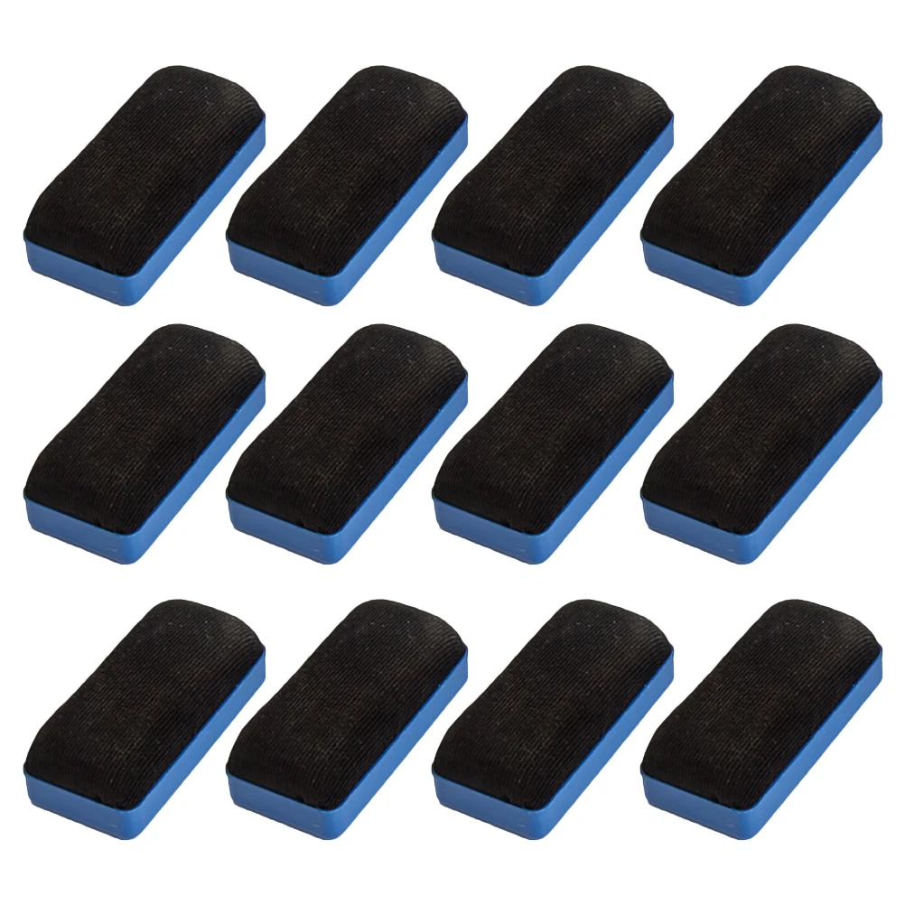 

12pcs Whiteboard Eraser Office Supplies Magnetic Cleaner Velvet Cloth Eraser Student Supplies Powerful Cleaning Without Traces