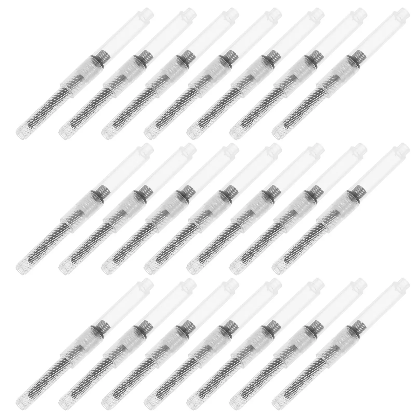 50Pcs Steel Fountain Pen Ink Absorber Screw Converter Refill Accessories Push Fill Ink Drawer Smooth Writing Supplies 2.6mm