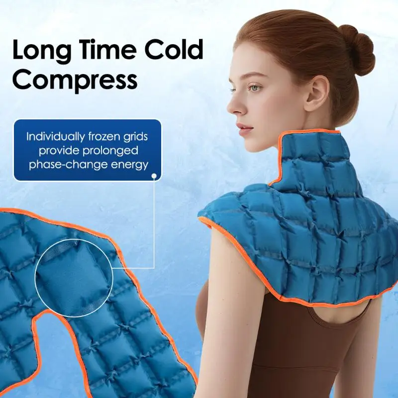 

Reusable Gel Ice Pack For Neck Shoulder Hot & Cold Wrap For Body Joints Sports Injuries First Aid Cooling Brace Heating Pad