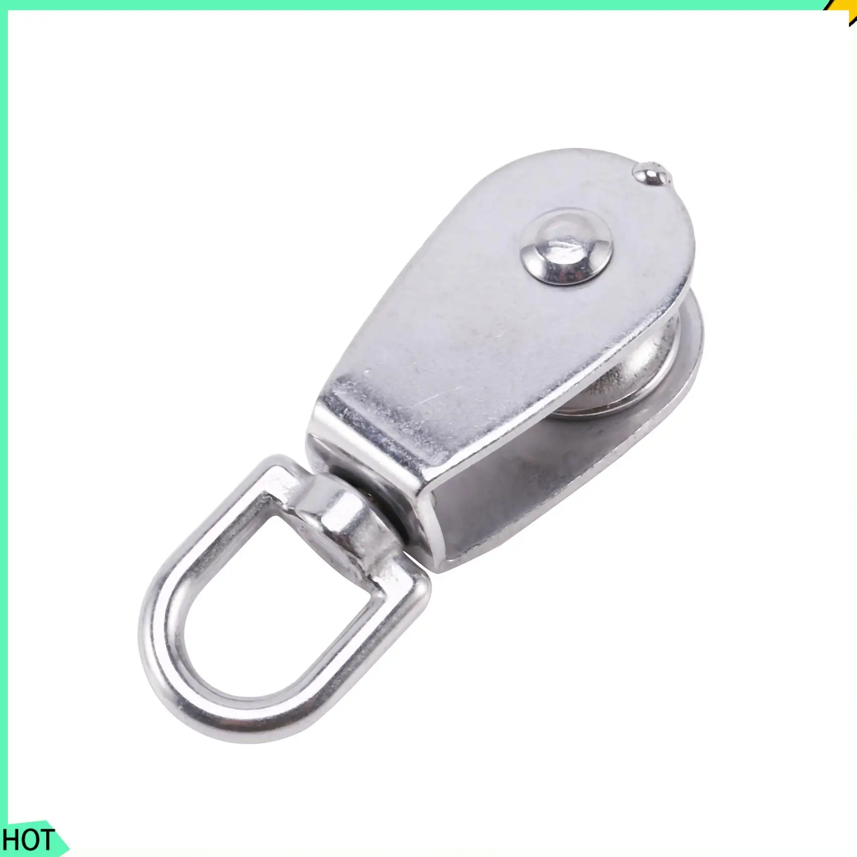 

AWAH 2Pcs 25MM Single Pulley Block In 304 Stainless Steel M25 Pulley Roller Loading 400Kg - Silver