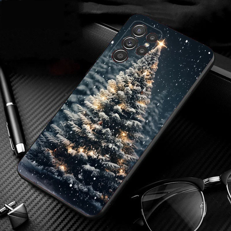 

Merry Christmas Tree Phone Case For Samsung Galaxy S25 S24 S23 S22 S21 Ultra S24 S23 S22 S21 S25 Plus S24 S20 FE
