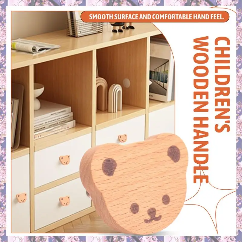 

Retail Furniture Knobs Wooden Cupboard Knobs Bear Drawer Knobs For Kids, Dresser, Drawers,Kitchen