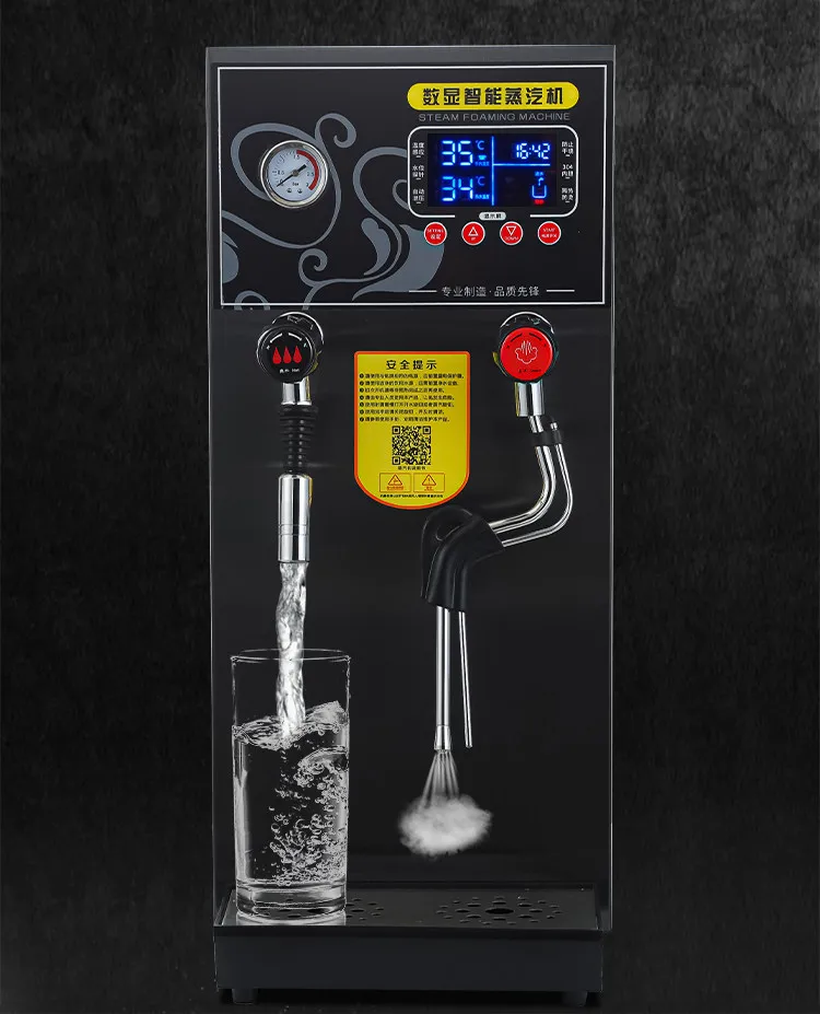 12L Electric Boiling Water Machine Commercial Milk Frother Steam Boiling Water D