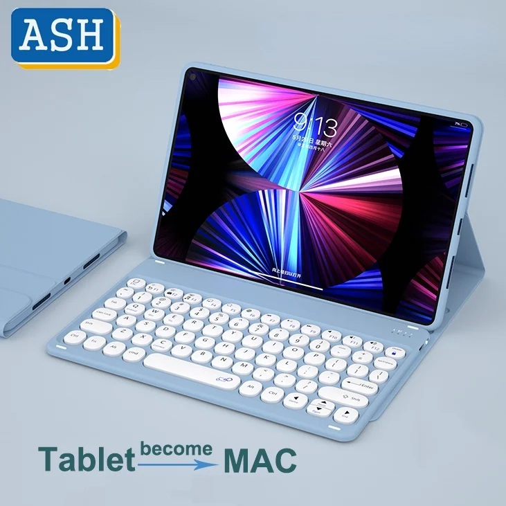 

Клавиатура с чехлом для Xiaomi Pad Mini 2025 8,8 дюйма для Redmi K Pad 8,8 Mi Pad SE 8,7 дюйма 2024, съемный чехол для планшета из искусственной кожи