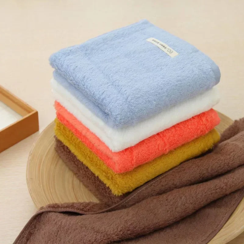 30x60cm Face Towels Solid Color Tender Skin-friendly Durable Shower Super Absorbent Quick Dry Four Seasons Bathroom Cotton 100%