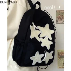 Y2k Women Backpack Large Capacity Nylon Casual Star Kawaii Back Pack Student Backpacks Travel School Bags for Girls Bookbags