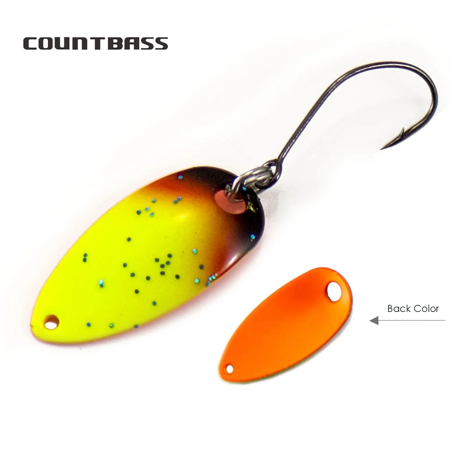Countbass Cuchara pesca para trucha lucio salmón latón - imagen 3