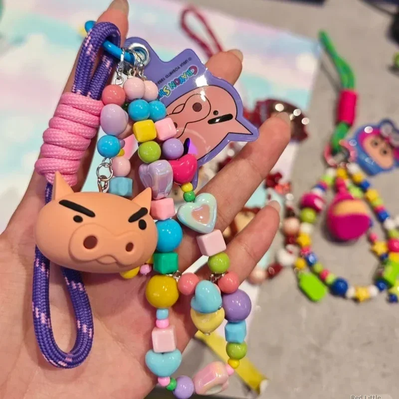 

TOPTOY Crayon Shin Chan Mini Figure Keychain Blind Box - Trendy Collectible Toy with Action Mask Phone Strap Gift