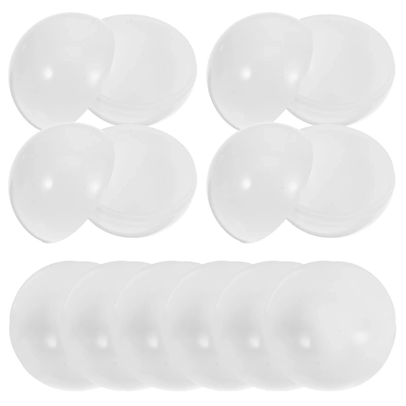 

30 Pcs Tennis Balls Lottery Party Game Hollow Bingo Daubers White Pvc Lightweight