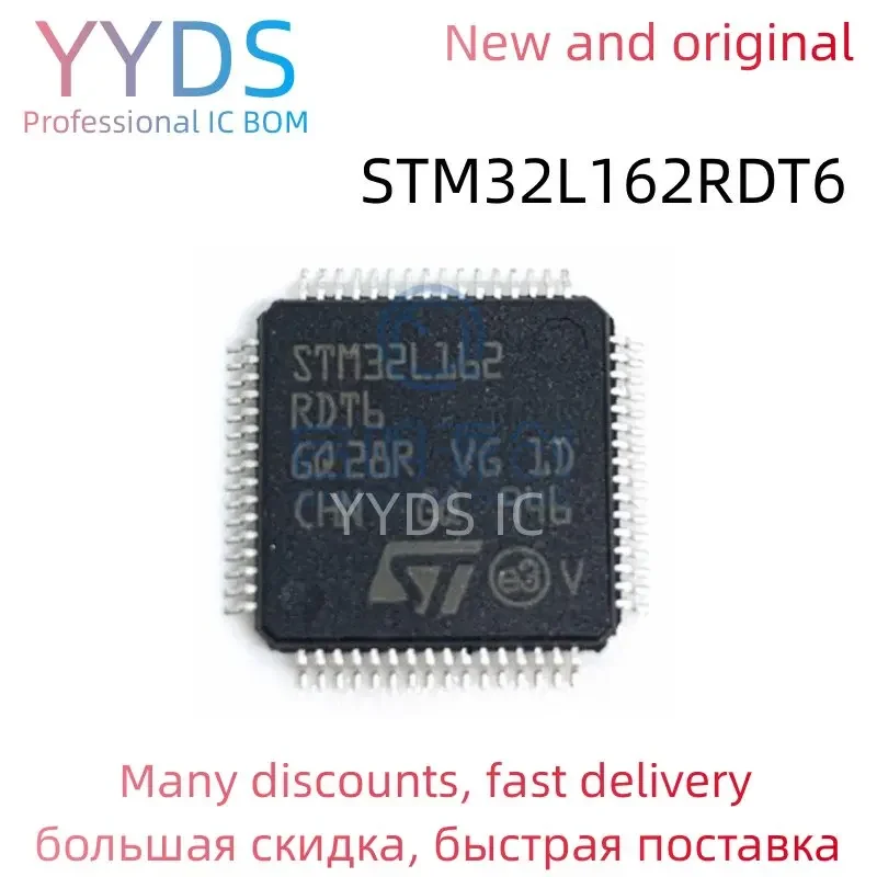 STM32L162RDT6      Original STM STM32L STM32L162 STM32L162RD STM32L162RDT MCU LQFP-64