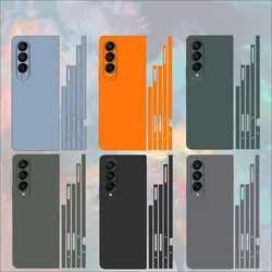 Plain Color Sticker for Samsung Galaxy Z Fold7 6 5 4 3 Back Screen Protector Hing Side Skin 3 in 1 Protective Film Fold4