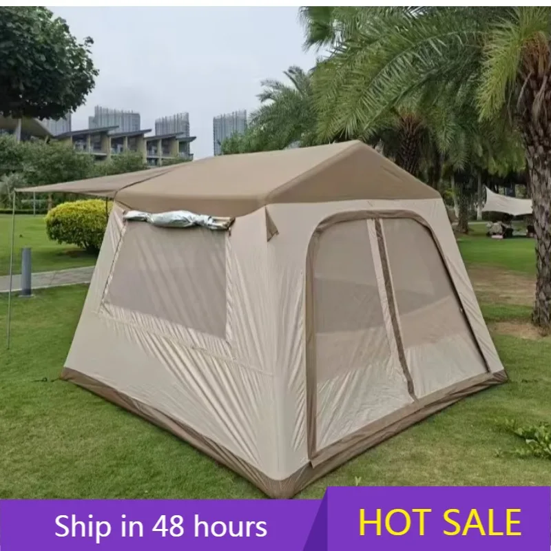 

Factory Wholesale Rain and Dew Camp Inflatable Tent Oxford Fabric Waterproof and Portable Outdoor Camping Hut
