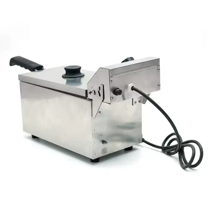 Commercial industrial stainless steel 1-tank 1-basket electric fryer oil less electric deep fryer