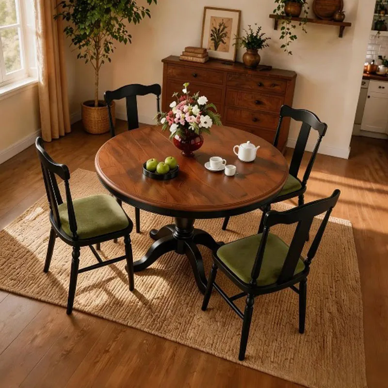 Wooden Big Size Dining Table Creative Cheap Aesthetic Modern Designer Dining Table Luxury Juegos De Comedor Salon Furniture
