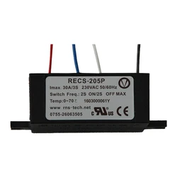 Interruptor centrífugo electrónico, RECS-205P de RECS-220P, 30A, 60A, 120A, 220V, Motor monofásico, arranque inteligente