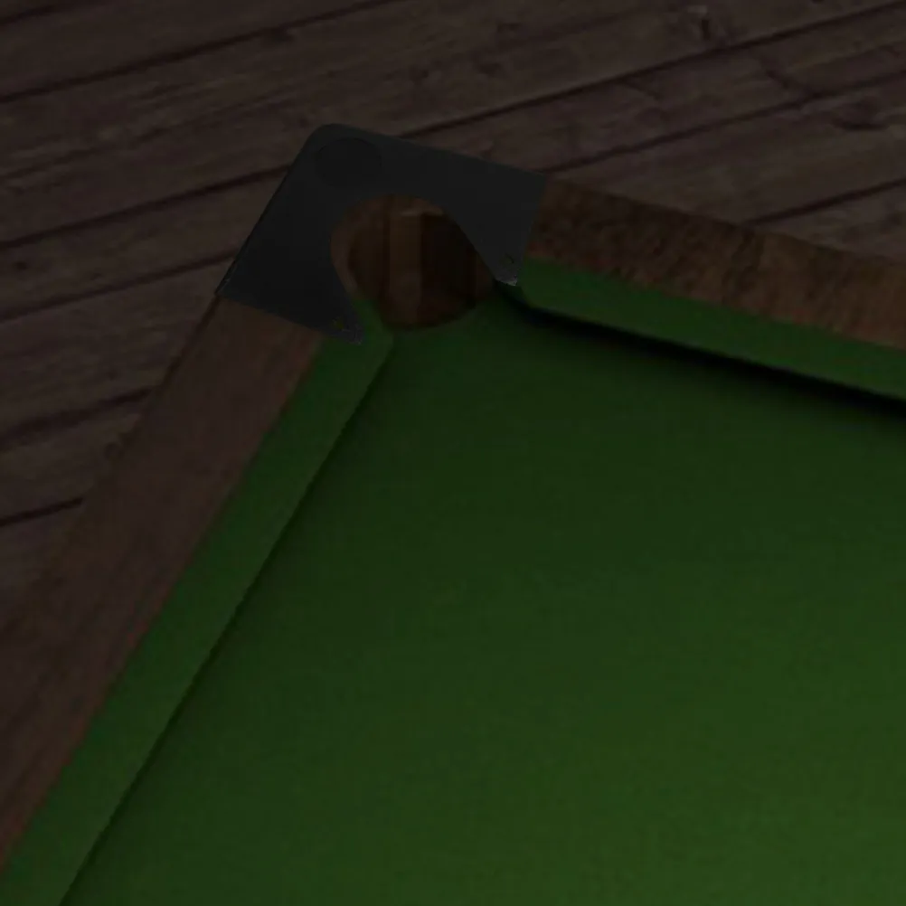 

Комплект из 2 защитных уголков для бильярдного стола, хромированная отделка, из полимерного материала, легко устанавливаемые, сменные запчасти для бильярдного стола