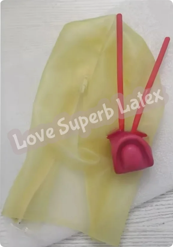 Máscara fetiche de olhos fechados com capuz de látex para máscara facial completa adulta com zíper traseiro